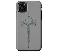 Carcasa para iPhone 11 Pro MAX Burning Sword in Flame EMO E-Girl Boy Alt Y2K Trad Mall gótico