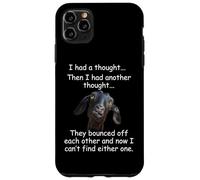 Carcasa para iPhone 11 Pro MAX Cabra tuve un Pensamiento Gracioso Sarcástico Anciano o Mayor