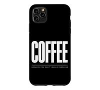 Carcasa para iPhone 11 Pro MAX Café Porque no Puedes inhalar panqueques Broma Divertida