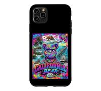 Carcasa para iPhone 11 Pro MAX California Bear Graffiti Art Streetwear Urban Cali Flag
