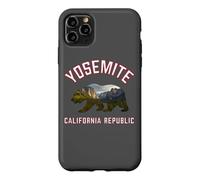 Carcasa para iPhone 11 Pro MAX California Republic Bear Yosemite Valley National Park Flag