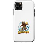 Carcasa para iPhone 11 Pro MAX California Surfing Bear Summer Vibes Estilo Retro