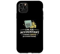 Carcasa para iPhone 11 Pro MAX Camiseta Divertida de Contador I Make Cents of Everything