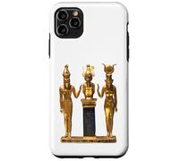 Carcasa para iPhone 11 Pro MAX Camiseta egipcia Trinity Golden Horus Osiris e ISIS Statue