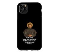 Carcasa para iPhone 11 Pro MAX Camiseta Walk with Your Feet On Earth con Estampado de San Juan Bosco