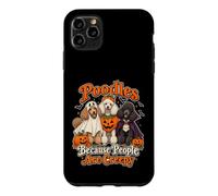 Carcasa para iPhone 11 Pro MAX Caniches Porque la Gente es Espeluznante Divertido Halloween Perro mamá D
