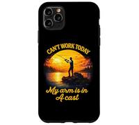 Carcasa para iPhone 11 Pro MAX Can't Work Today My Arm is in A Cast Fly Fishing Humor Divertido