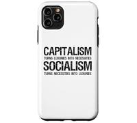 Carcasa para iPhone 11 Pro MAX Capitalismo Vs Socialismo - Divertido Político Antisocialista
