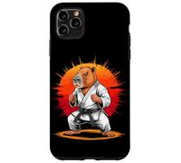 Carcasa para iPhone 11 Pro MAX Capybara Black Belt Taekwondo Karate Martial Artist