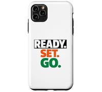 Carcasa para iPhone 11 Pro MAX Carrera Ready Go Marathon Go Time Get Moving Sprinter de 10 km y 5 km