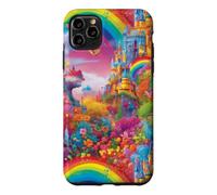 Carcasa para iPhone 11 Pro MAX Castillo Rainbow Fairytale Magical Princess Design