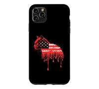 Carcasa para iPhone 11 Pro MAX Cat American Flag USA Drip Graffiti Amante