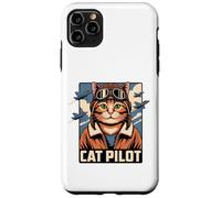 Carcasa para iPhone 11 Pro MAX Cat Pilot Aviator Estilo Vintage