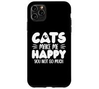 Carcasa para iPhone 11 Pro MAX Cats Make Me Happy You Not So Much Humans Make My Head Hurt