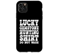 Carcasa para iPhone 11 Pro MAX Cazador de minerales Divertido y coleccionista de Rocas Geología Geólogo