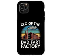Carcasa para iPhone 11 Pro MAX CEO De La Fábrica De Pedos De Papá Farting Humor Adulto Mordaza Papá Broma