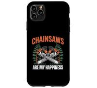 Carcasa para iPhone 11 Pro MAX Chainsaws Are My Happiness - Funny Father's Day Woodworker