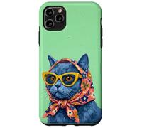 Carcasa para iPhone 11 Pro MAX Chartreux Fashion Cats - Portada de Revista, diseño de Gatos