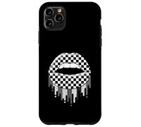 Carcasa para iPhone 11 Pro MAX Checkered Black White Lip Cute Checkerboard
