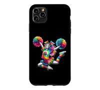 Carcasa para iPhone 11 Pro MAX Cheerleader Pom Poms Colorful Outfit Rainbow Tie Dye