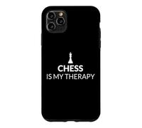 Carcasa para iPhone 11 Pro MAX Chess Is My Therapy Funny Chess Lover Juego de Mesa de Estrategia