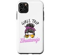 Carcasa para iPhone 11 Pro MAX Chicas a Juego Viaje Zihuatanejo México moño desordenado