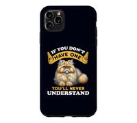 Carcasa para iPhone 11 Pro MAX Chinchilla Gato Persa Mamá/Papá Divertido Gato Dueño Humor