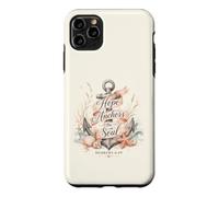 Carcasa para iPhone 11 Pro MAX Christian Hope Anchors The Soul Hebreos 6 19 Versículo de la Biblia