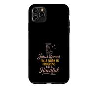 Carcasa para iPhone 11 Pro MAX Christian Petty Oró Fe Humor SASS God Knows Me