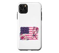 Carcasa para iPhone 11 Pro MAX Cinta de Apoyo de Bandera patriótica Americana diseño Floral