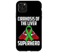 Carcasa para iPhone 11 Pro MAX Cirrosis of The Liver Superhero Teal Ribbon