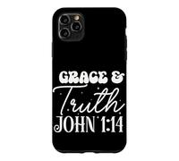 Carcasa para iPhone 11 Pro MAX Cita Motivacional de Gracia y Verdad Juan 1:14