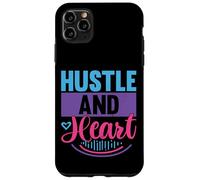Carcasa para iPhone 11 Pro MAX Cita Motivacional inspiradora de Hustle and Heart