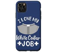 Carcasa para iPhone 11 Pro MAX Cita Pastor I Love My White Collar Job Christian Believer