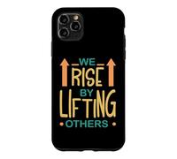 Carcasa para iPhone 11 Pro MAX Cita Positiva Nos Levantamos Levantando Otros Hombres Mujeres Niños