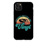 Carcasa para iPhone 11 Pro MAX Citas Divertidas de Discos de Vinilo suenan Mejor en Vinilo