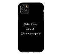Carcasa para iPhone 11 Pro MAX Citation Champagne Humour Ok but First Champagne