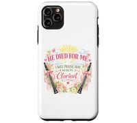 Carcasa para iPhone 11 Pro MAX Clarinete Clarinetista Jugador Músico Pascua Jesús Chica Mujeres
