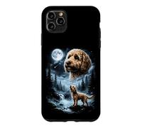 Carcasa para iPhone 11 Pro MAX Cockapoo Howling to The Moon Retro Doodle Doodle Dog