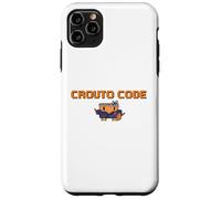 Carcasa para iPhone 11 Pro MAX 【Code DE CROUTO】 Herramienta de Ilustración de AI Agente de IA Ejecución Binario Hacker Dot Gake GPT