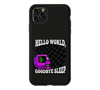 Carcasa para iPhone 11 Pro MAX Coder Hello World Goodbye Sleep Computer Science Retro