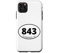 Carcasa para iPhone 11 Pro MAX Código de área de Florence South Carolina 843 Art Vacation Souvenir