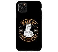 Carcasa para iPhone 11 Pro MAX Coffee Lover Wake Up and Smell The Coffee Cafeine Baristas