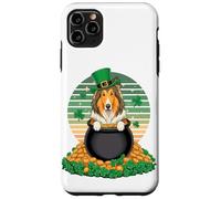 Carcasa para iPhone 11 Pro MAX Collie St Patricks Day Leprechaun Shamrock Collies