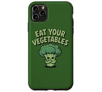 Carcasa para iPhone 11 Pro MAX Come Tus Verduras Vegano Vegetariano Divertido Brócoli Dieta