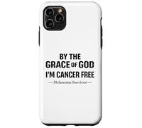 Carcasa para iPhone 11 Pro MAX Conciencia sobre el Melanoma Soy una fe Cristiana Libre de cáncer de Melanoma
