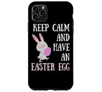 Carcasa para iPhone 11 Pro MAX Conejito de Pascua Keep Calm and Have a Easter Egg