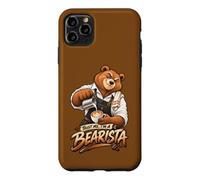 Carcasa para iPhone 11 Pro MAX ¡Confía en mí, Soy un Bearista! Divertido diseño de Oso Barista