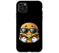 Carcasa para iPhone 11 Pro MAX Cool Burger Happy Fast Food Gafas De Sol Verano Grunge