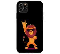 Carcasa para iPhone 11 Pro MAX Cool Lion Rock On Funny Animal Lover Graphic Gafas de Sol